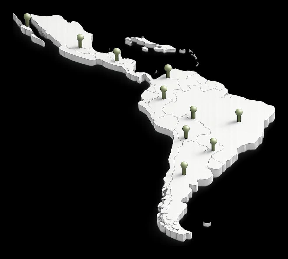 Mapa de Latinoamérica